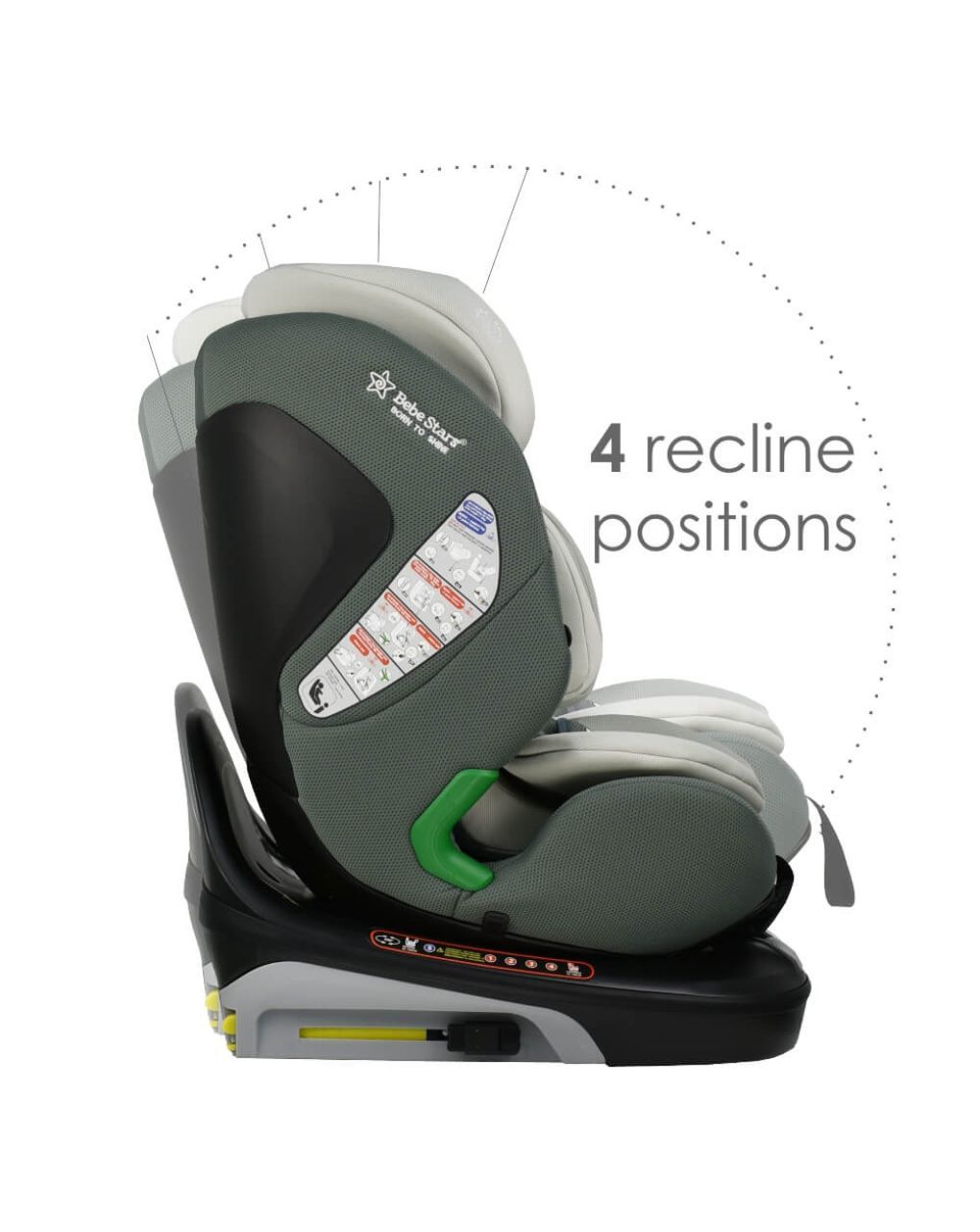 Bebe stars κάθισμα αυτοκινήτου nobile i-size 360° (40-150cm) olive 924-176 - Bebe Stars