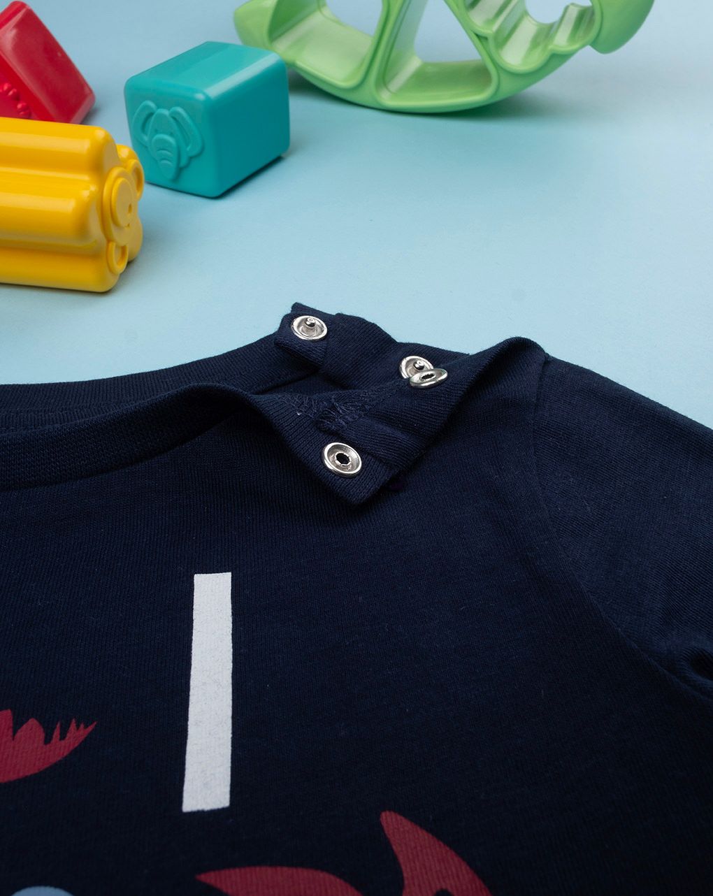 βρεφική μπλούζα μπλε dino για αγόρι - Prénatal