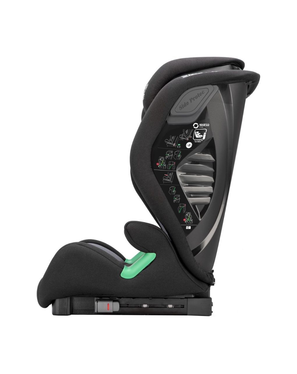 Sparco κάθισμα αυτοκινήτου i-size (100-150cm) black/grey sk2000igr - SPARCO