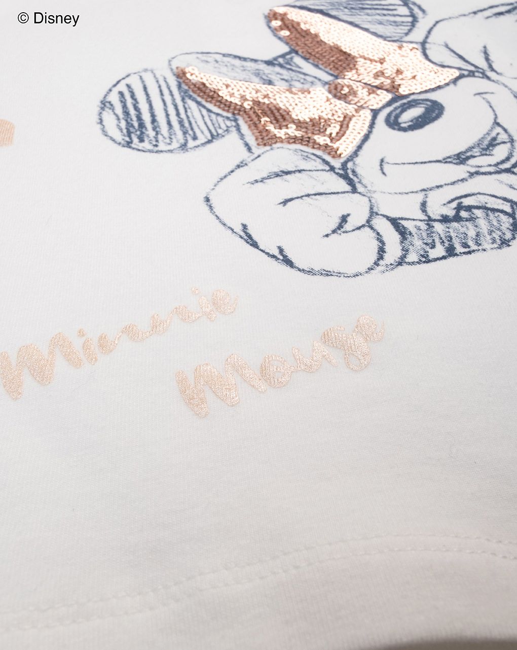 βρεφική μπλούζα λευκή με τη minnie για κορίτσι - Prénatal