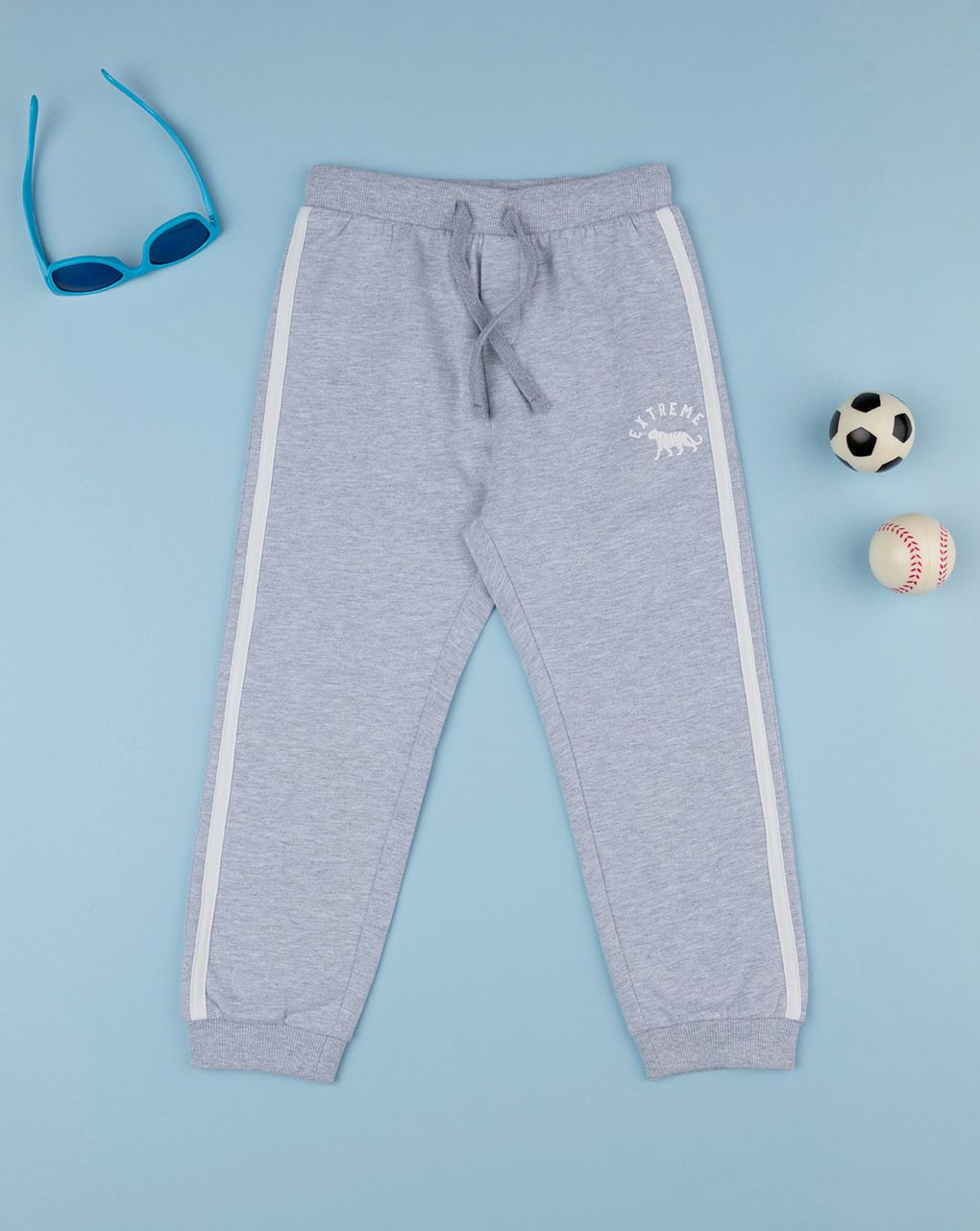παιδικό παντελόνι φόρμας γκρι extreme για αγόρι