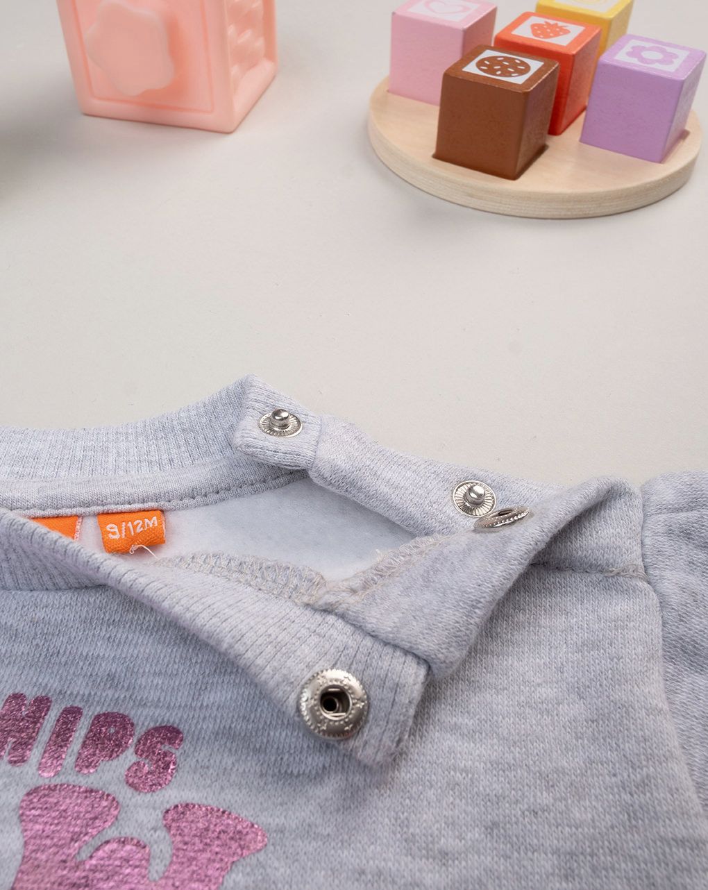 βρεφική μπλούζα φούτερ γκρι paw patrol για κορίτσι - Prénatal