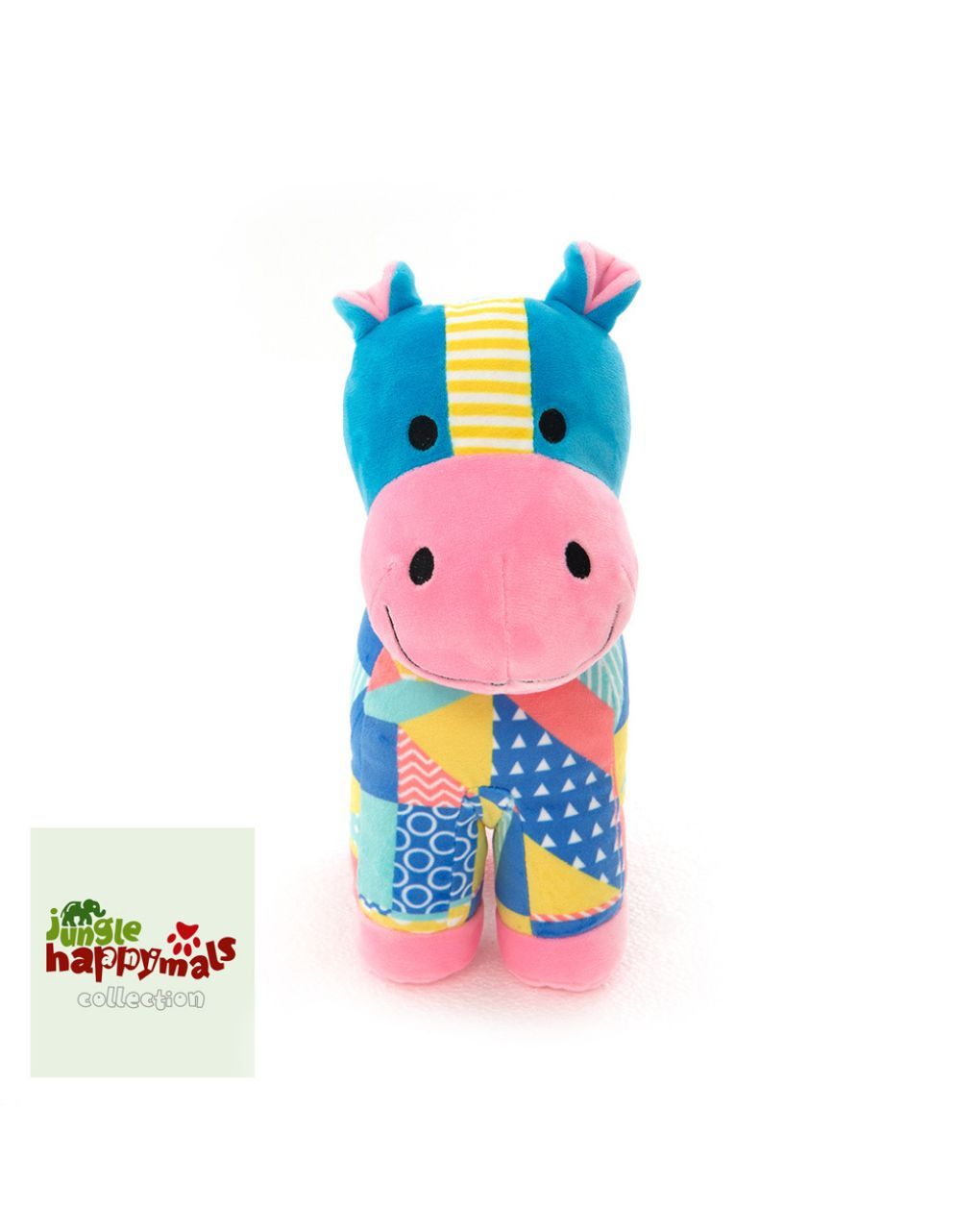 Happymals λούτρινο jungle world: ιπποπόταμος, hj-005 - HAPPYMALS