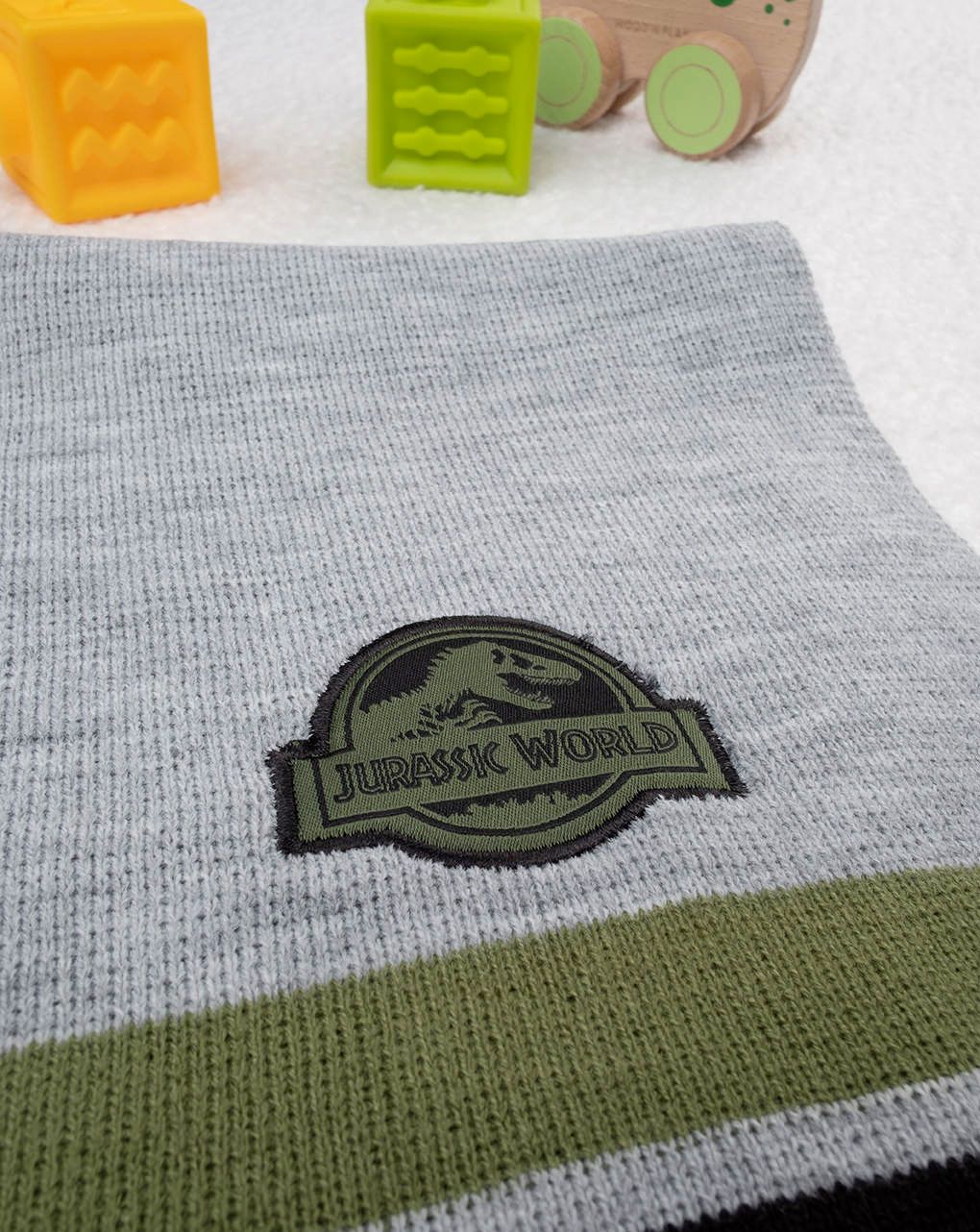 παιδικό κασκόλ γκρι jurassic world για αγόρι - Prénatal