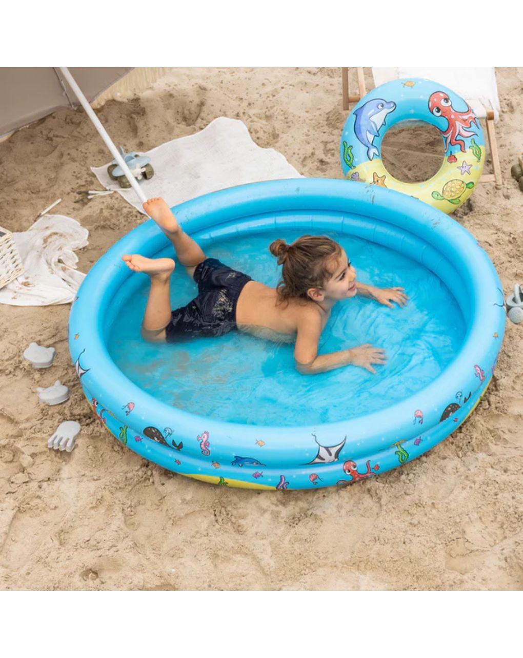 Swim essentials παιδική πισίνα 120cm adventure rainbow - Swim Essentials