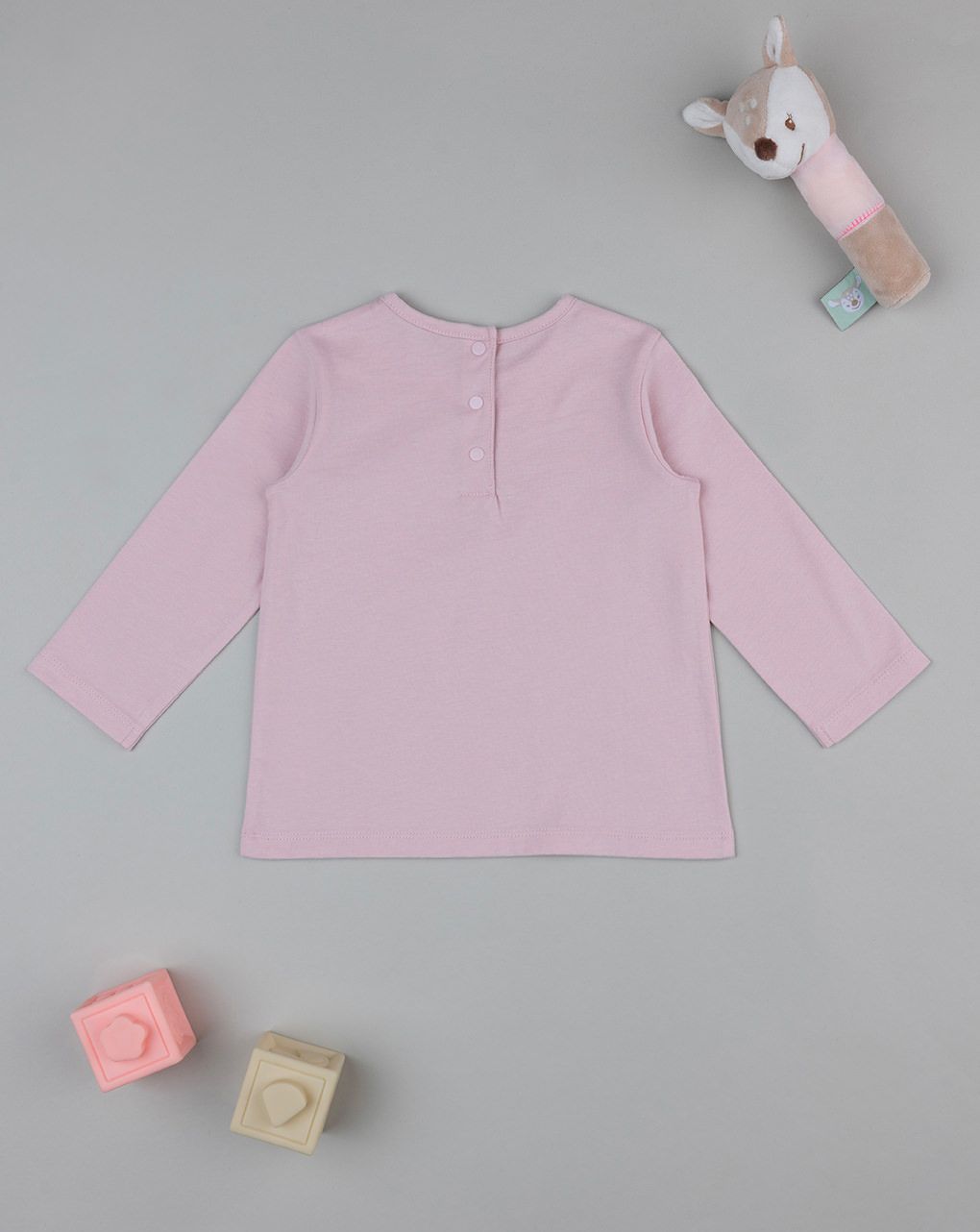 βρεφική μπλούζα ροζ cuddles time για κορίτσι - Prénatal