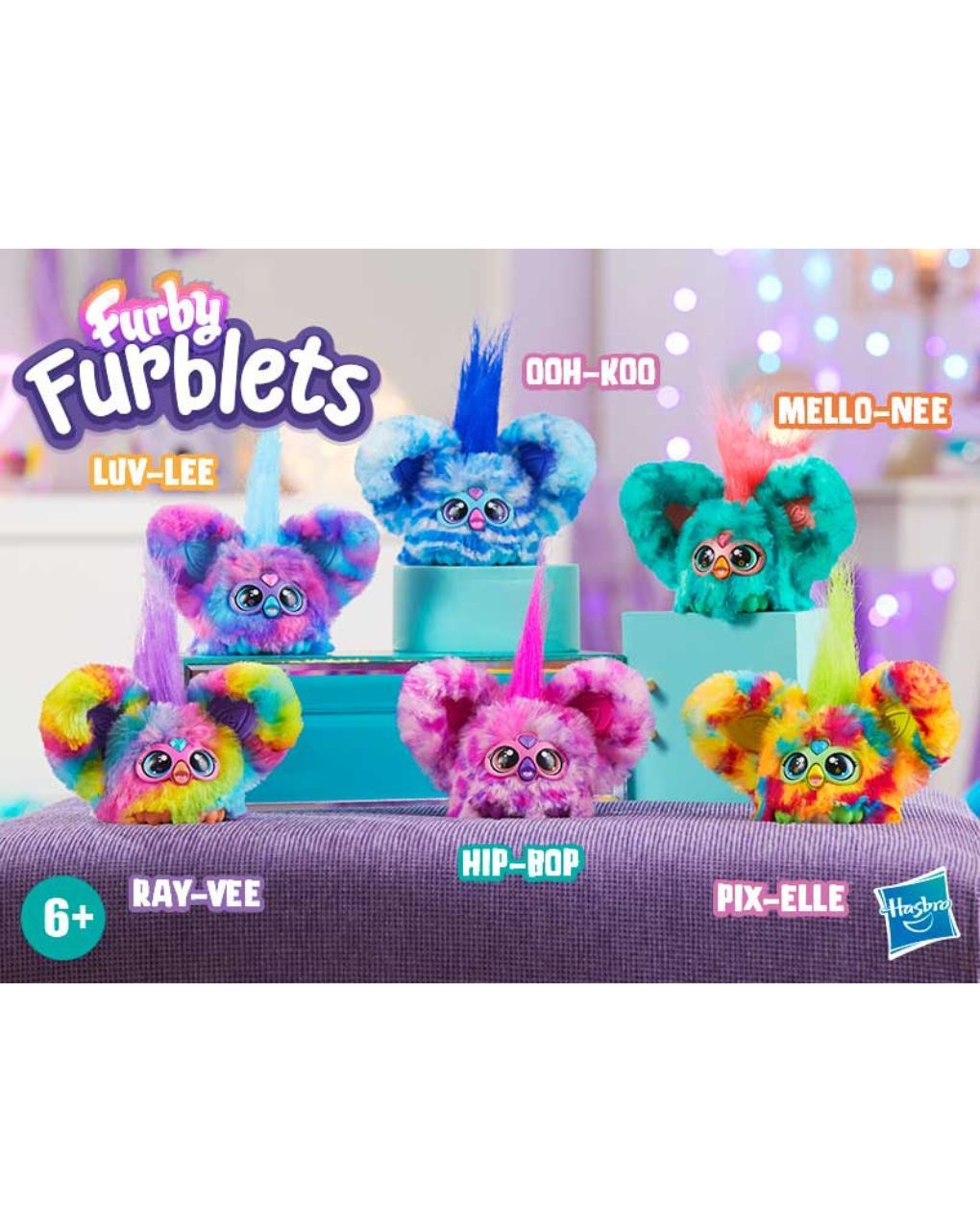 Hasbro furby furblets αρκουδάκι με ήχο 12cm (διάφορα σχέδια) f9703 - FURBY