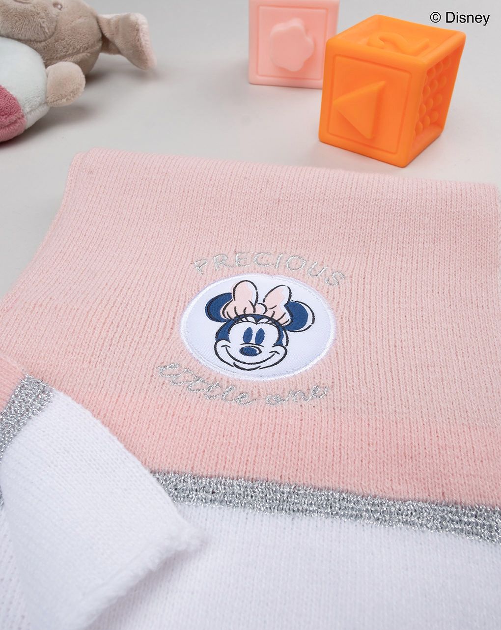 βρεφικό κασκόλ ροζ minnie για κορίτσι - Prénatal