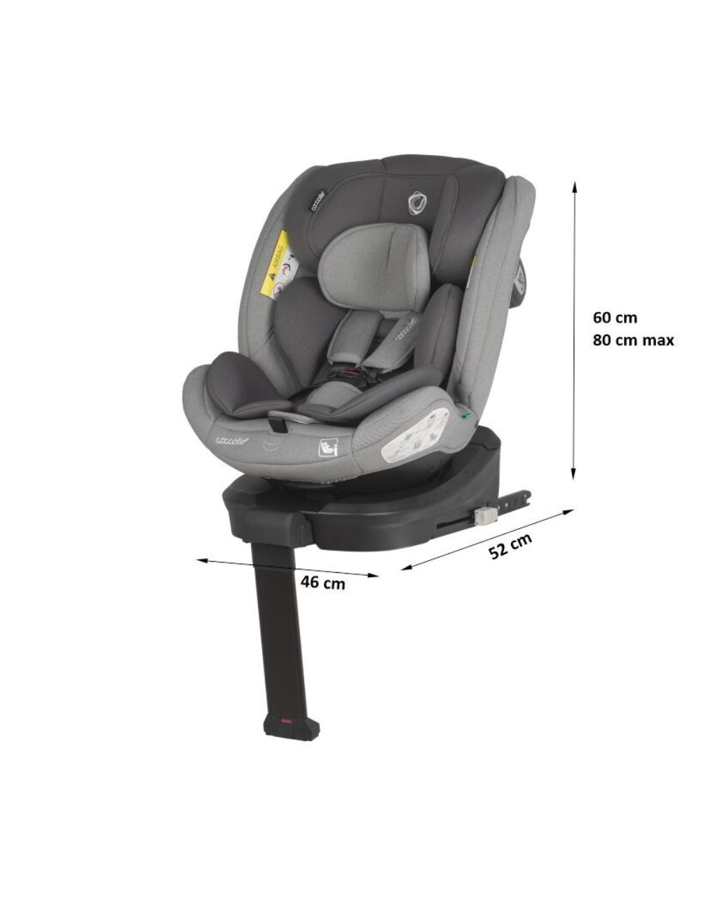 Coccolle κάθισμα αυτοκινήτου sidra i-size (40-150cm) moonlit grey - Coccolle