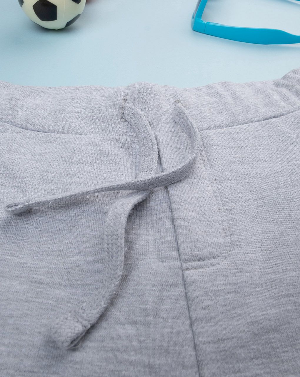 παιδικό παντελόνι φόρμα γκρι/λευκό urban vibes για αγόρι - Prénatal