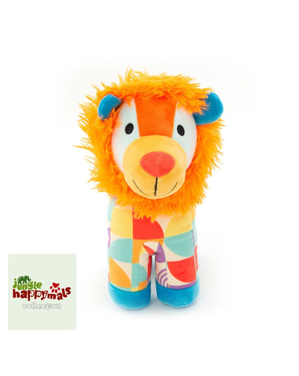 Happymals λούτρινο jungle world: λιοντάρι, hj-006 - HAPPYMALS