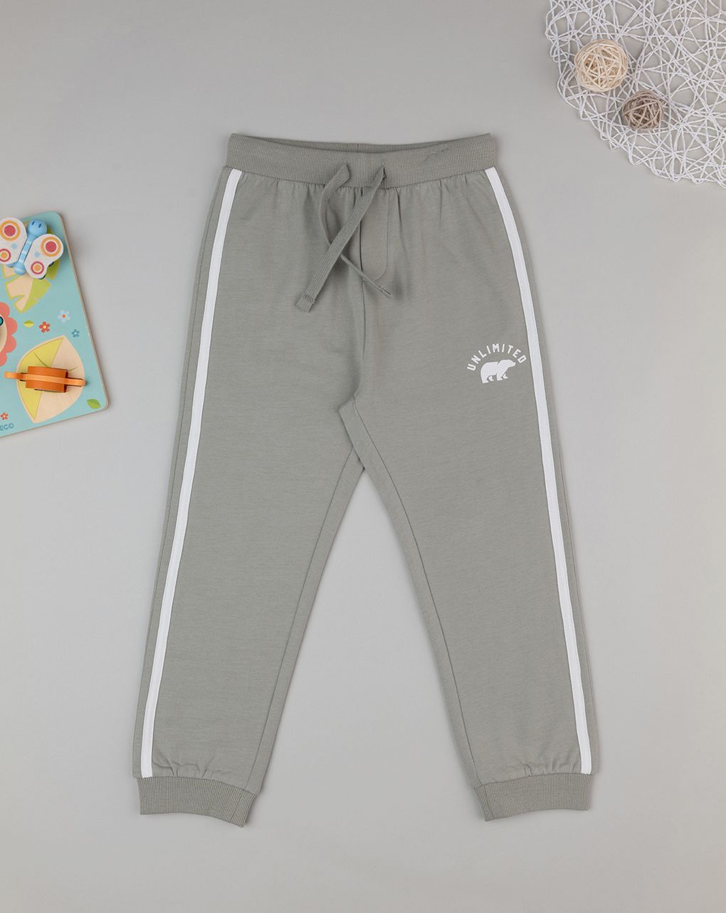 παιδικό παντελόνι φόρμας λαδί unlimited για αγόρι