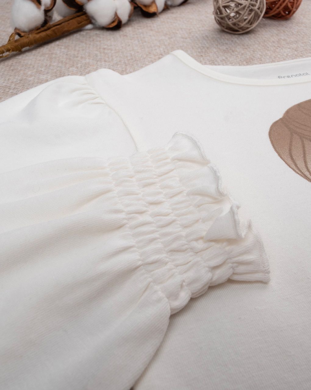 παιδική μπλούζα λευκή winter's whispers για κορίτσι - Prénatal