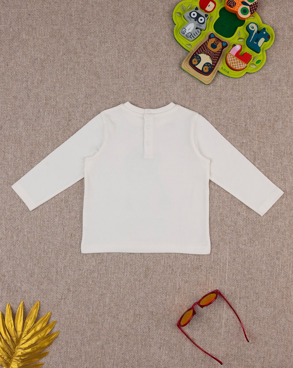 βρεφική μπλούζα λευκή sweet για αγόρι - Prénatal