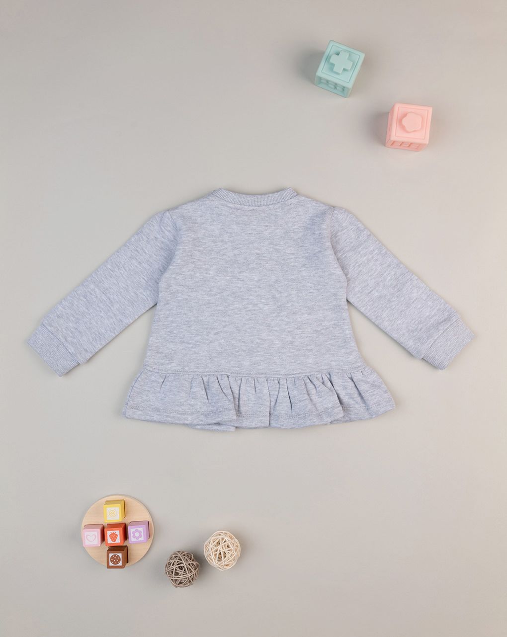 βρεφική μπλούζα φούτερ γκρι paw patrol για κορίτσι - Prénatal