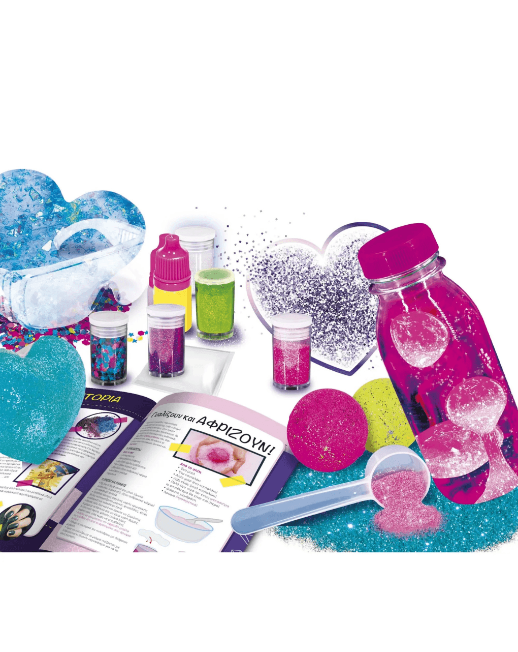 Real fun επιτραπέζιο εργαστήρι glitter 77007 - Lisciani