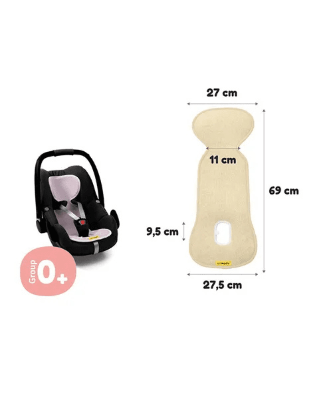 Aeromoov air layer classic αντιιδρωτικό κάλυμμα καθίσματος αυτοκινήτου group 0 (0-13kg) anthracite - Aeromoov