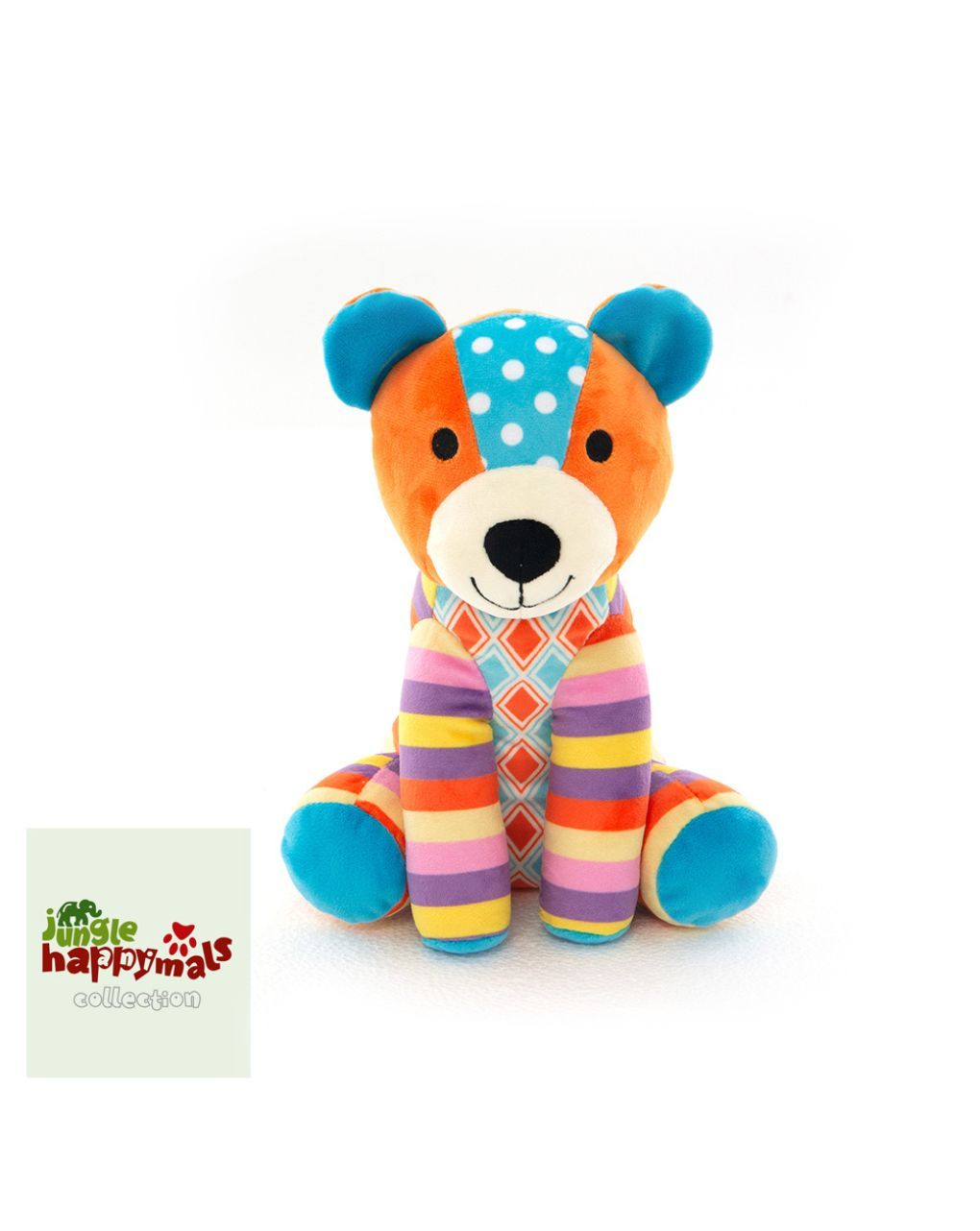 Happymals λούτρινο jungle world: αρκούδα, hj-009 - HAPPYMALS