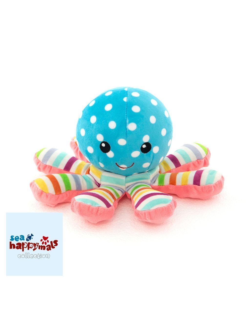 Happymals λούτρινο sea world: χταπόδι, hs-001 - HAPPYMALS