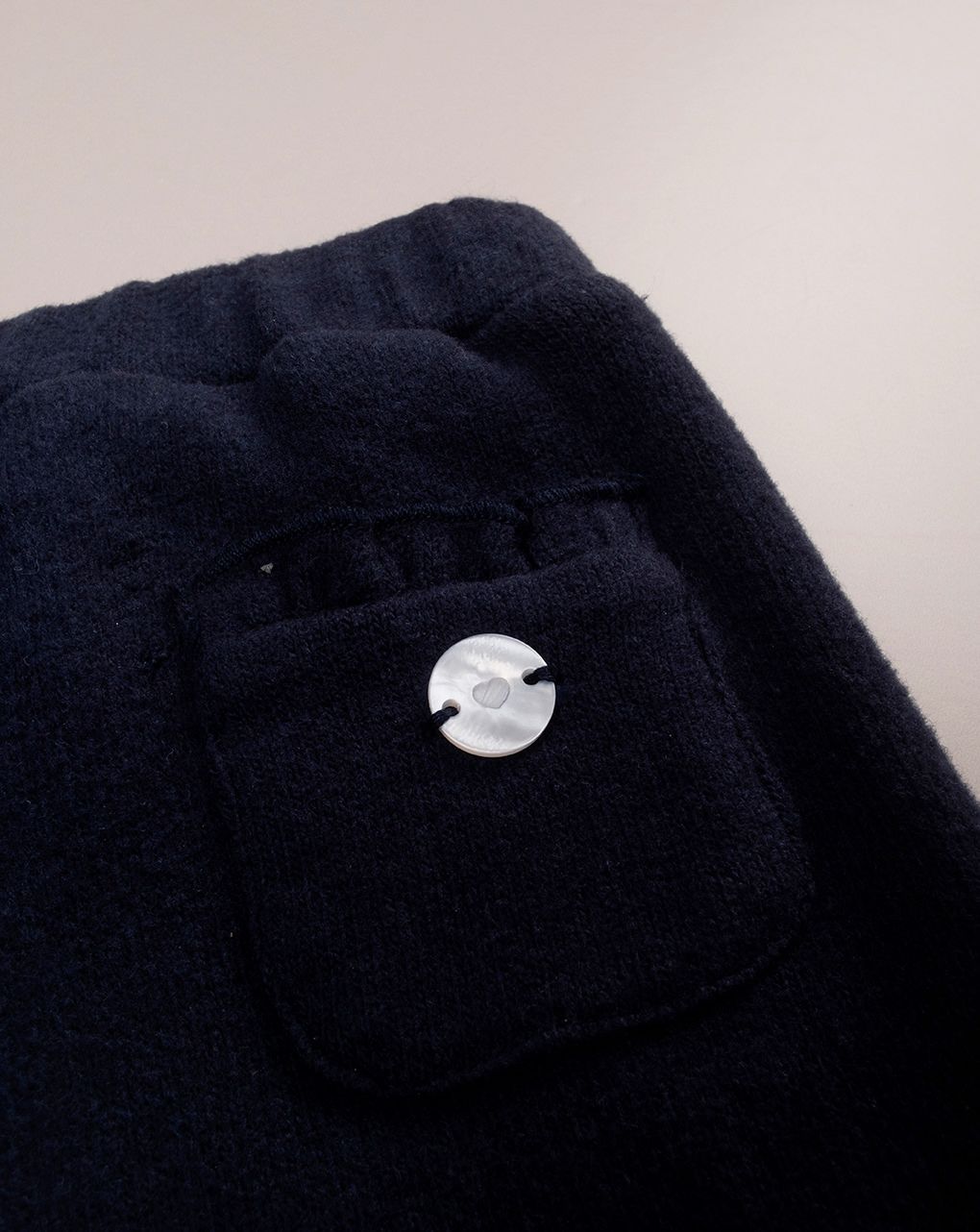 βρεφικό παντελόνι μπλε με βολάν premium για κορίτσι - Prénatal