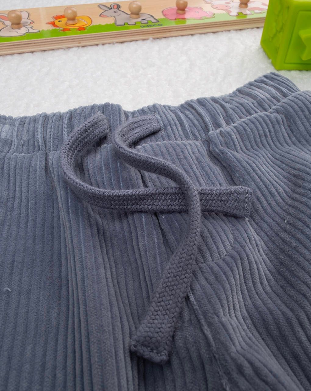 βρεφικό παντελόνι βελουτέ cargo μπλε artic για αγόρι - Prénatal