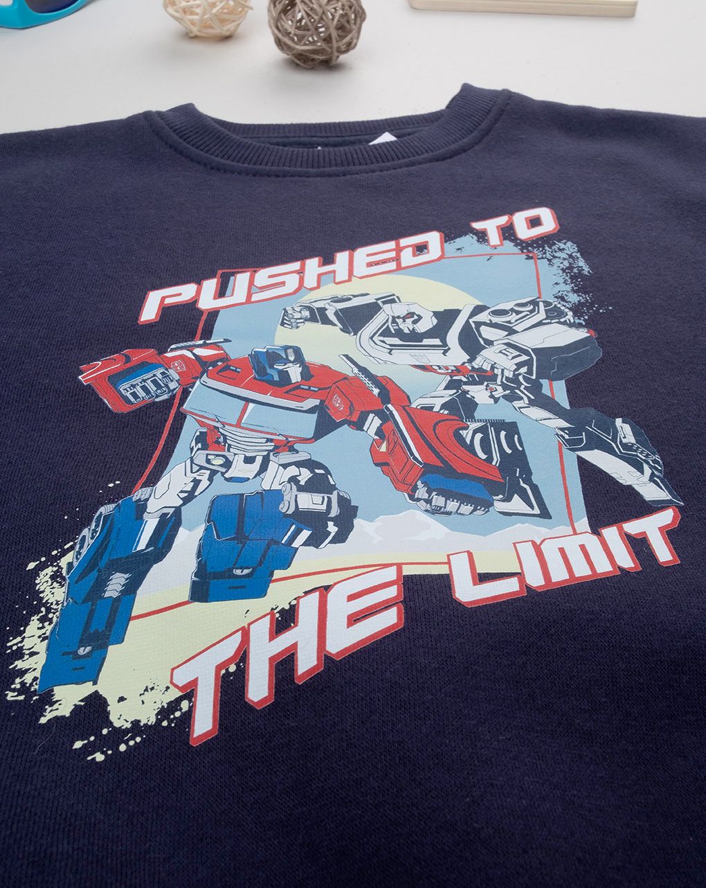 παιδική μπλούζα φούτερ μπλε transformers για αγόρι - Prénatal