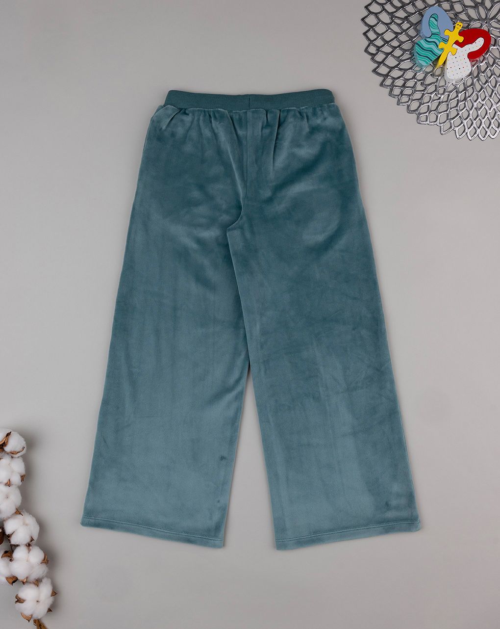 παιδική παντελόνα σενίλ βεραμάν με πεταλούδα για κορίτσι - Prénatal