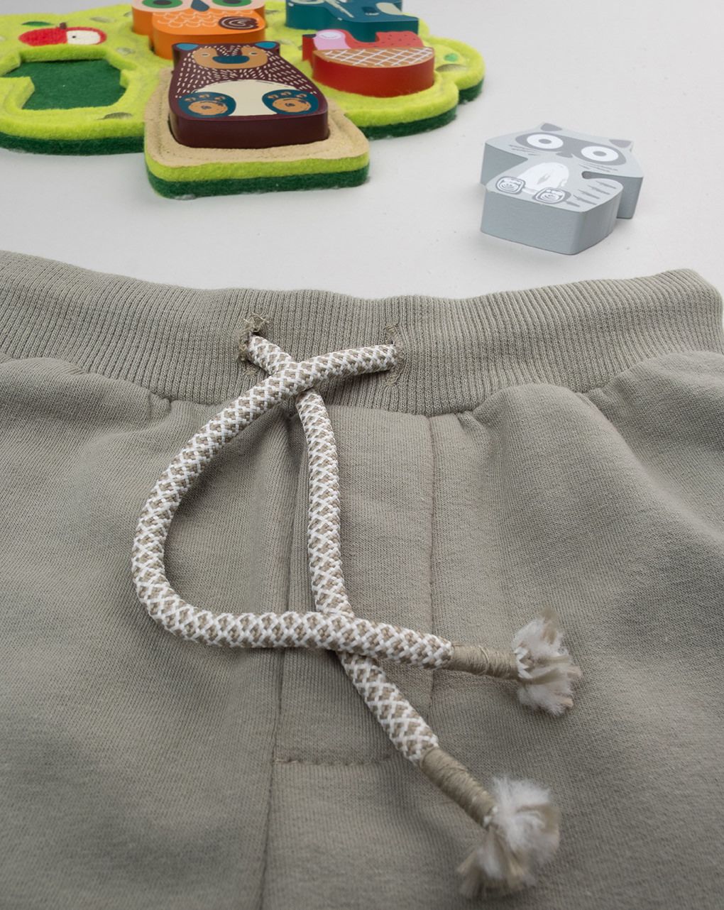 βρεφικό παντελόνι φόρμας λαδί για αγόρι - Prénatal