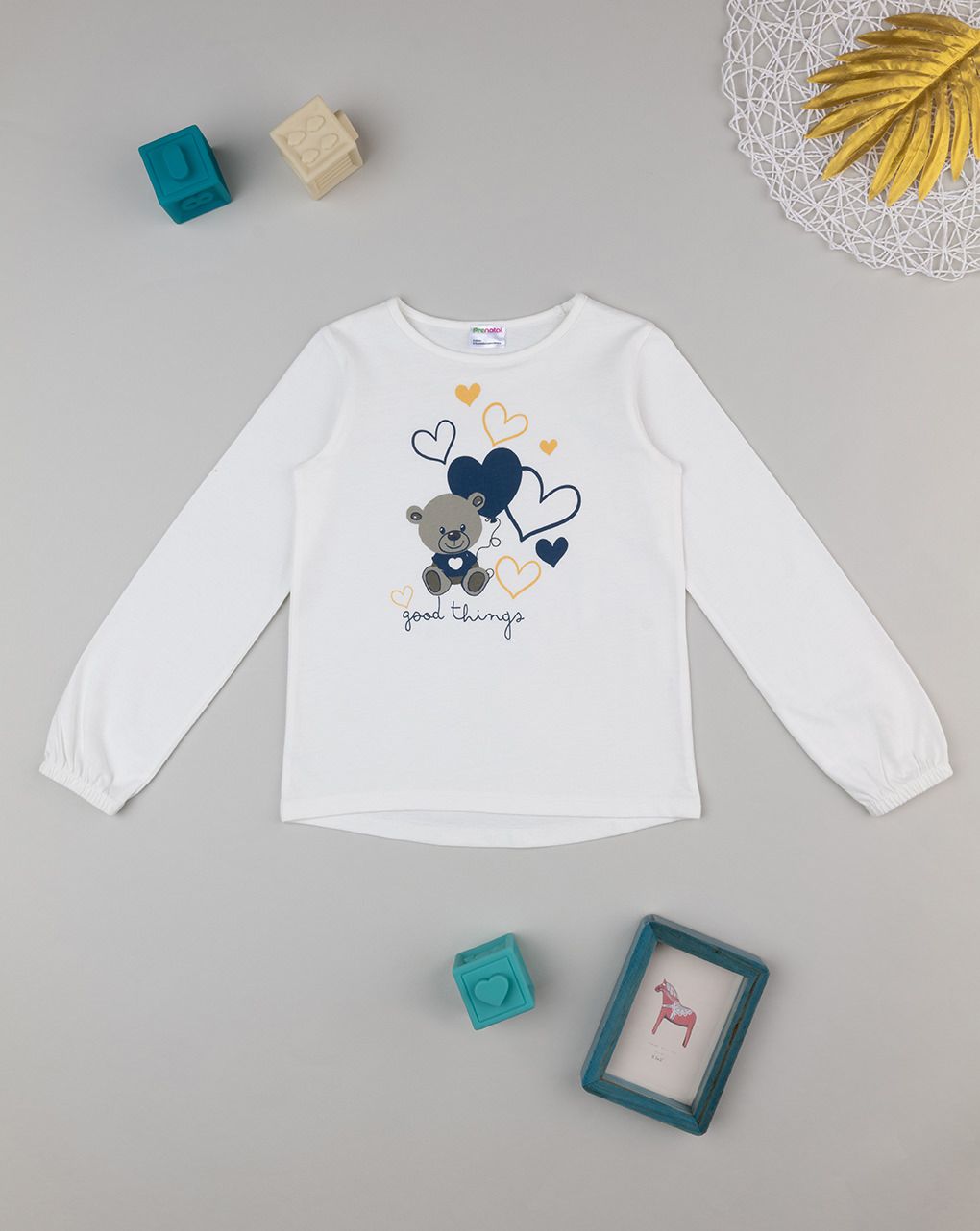 παιδική μπλούζα λευκή good things για κορίτσι - Prénatal