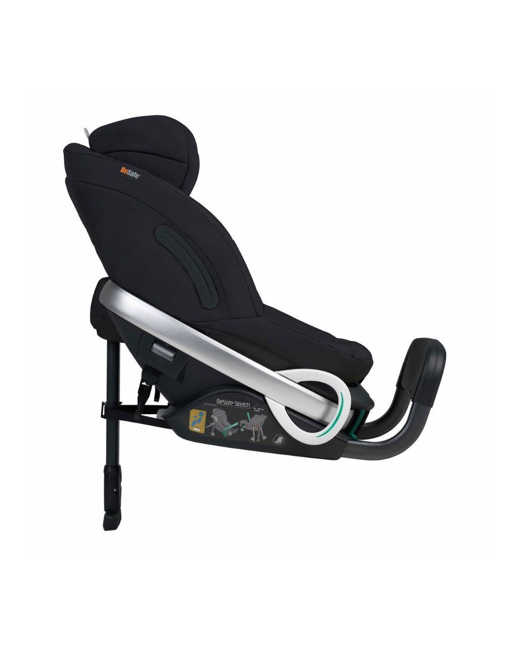 Besafe αντεστραμμένο κάθισμα αυτοκινήτου stretch i-size (61-125cm) black cab 11018938.fbc - Be Safe