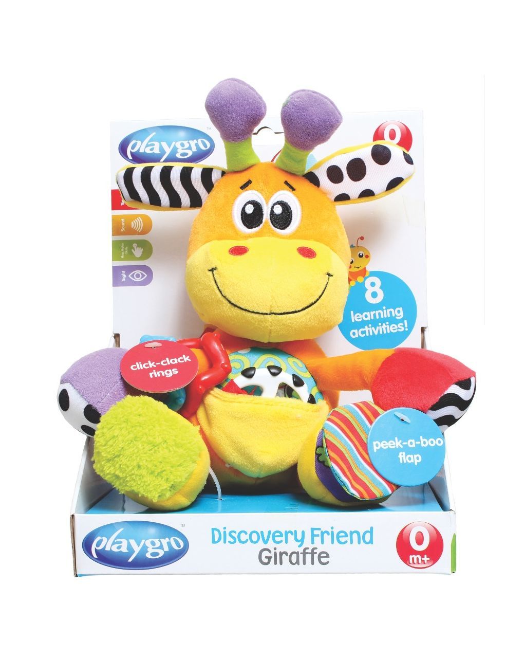 Playgro discovery friend καμηλοπάρδαλη για αγκαλιά 30εκ - Playgro
