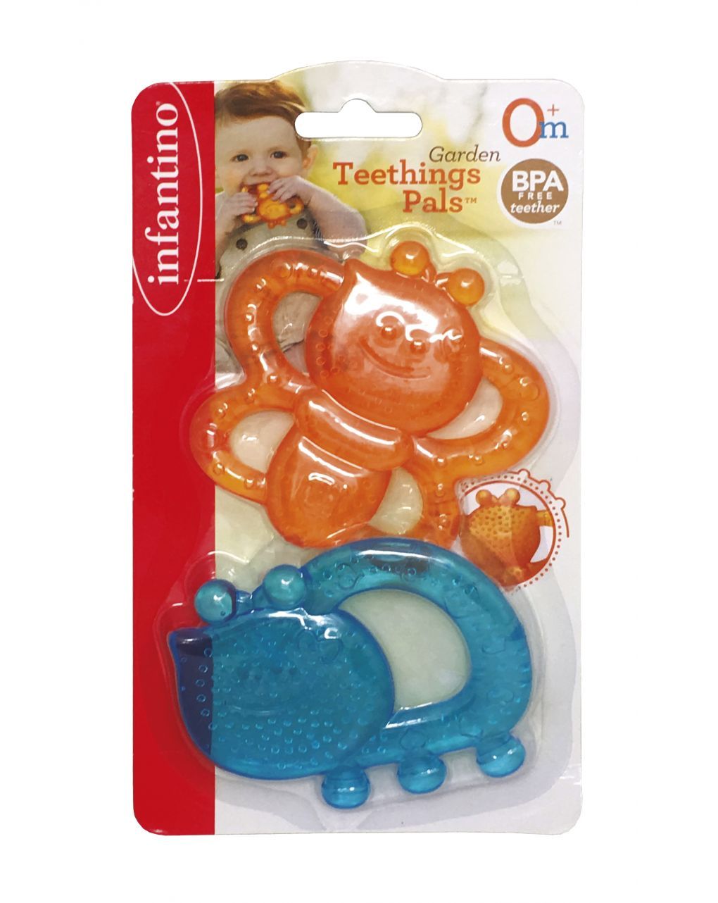 Infantino σετ μασητικά 2τμχ garden teething pals b-930-216276-00 - INFANTINO