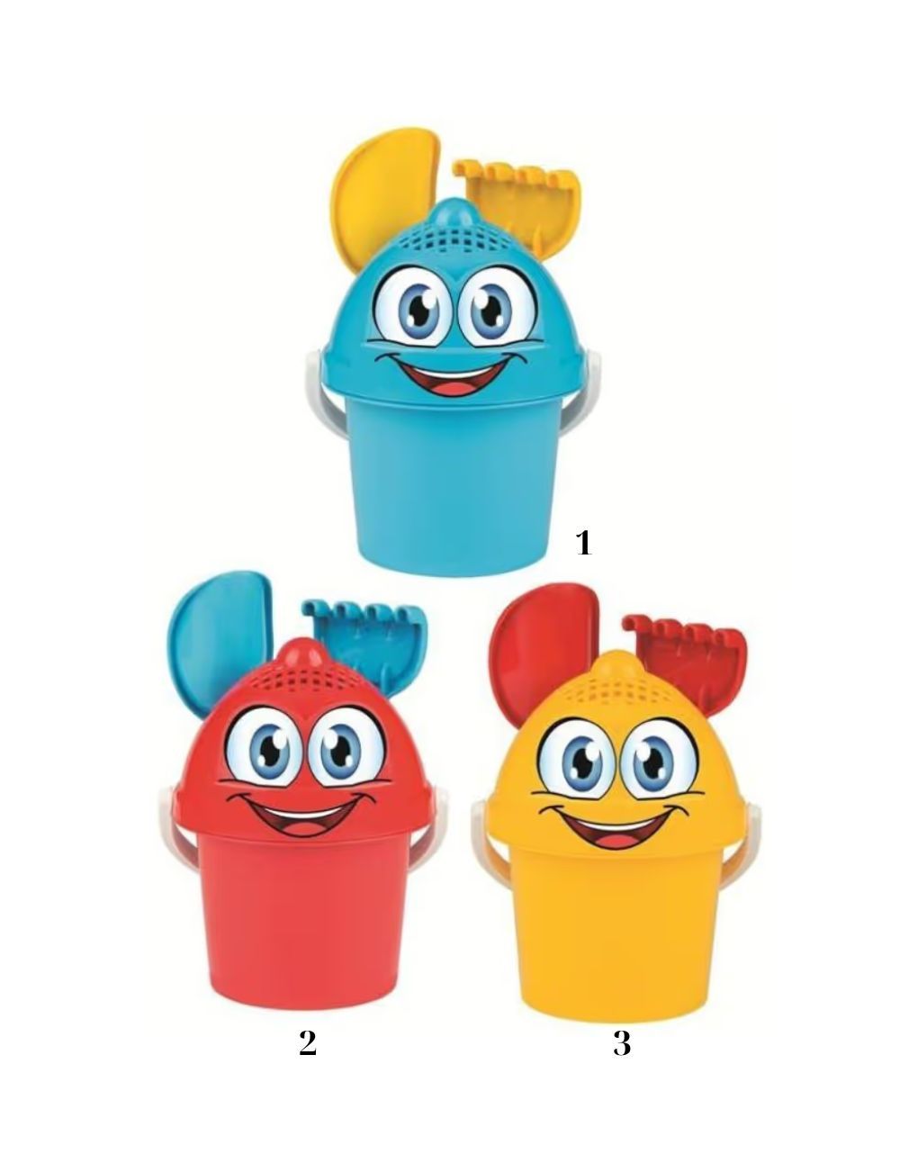 Androni giocattoli speedy set κουβαδάκι παραλίας (3 σχέδια) 321-0000