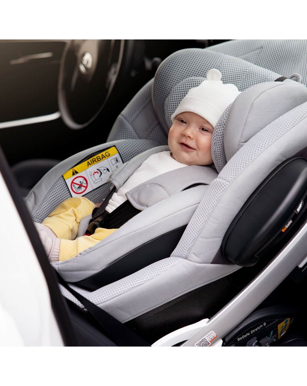 Besafe αντεστραμμένο κάθισμα αυτοκινήτου stretch b i-size (40-125cm) black cab 11025670.fbc - Be Safe