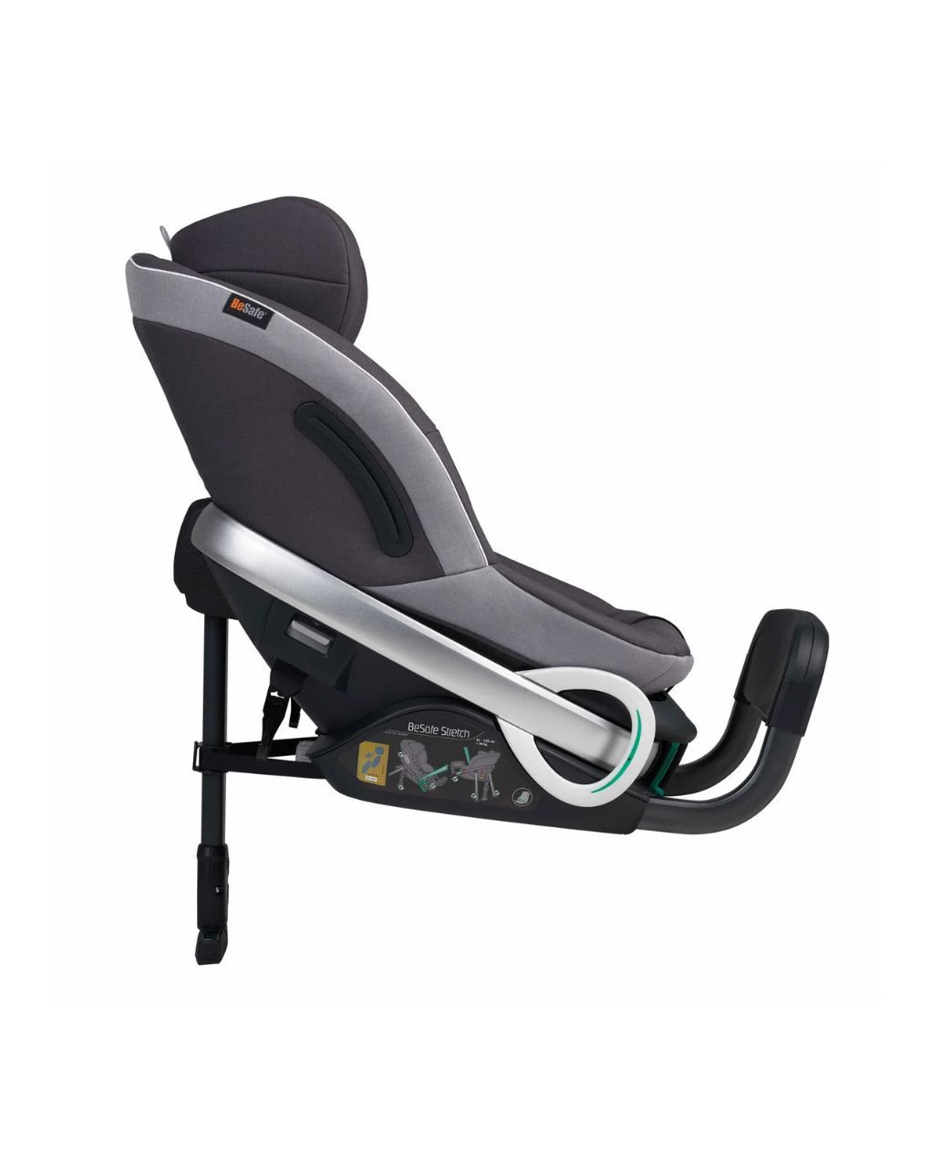Besafe αντεστραμμένο κάθισμα αυτοκινήτου stretch i-size (61-125cm) metallic melange 11018938.mem - Be Safe