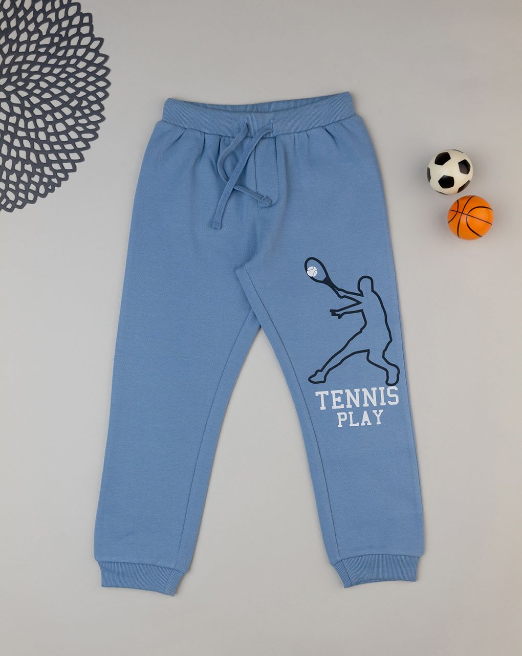 παιδικό παντελόνι φόρμας γαλάζιο tennis play για αγόρι