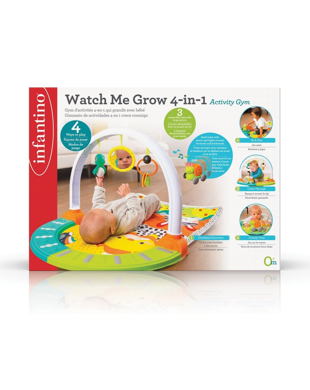 Infantino γυμναστήριο δραστηριοτήτων 4 σε 1 - INFANTINO