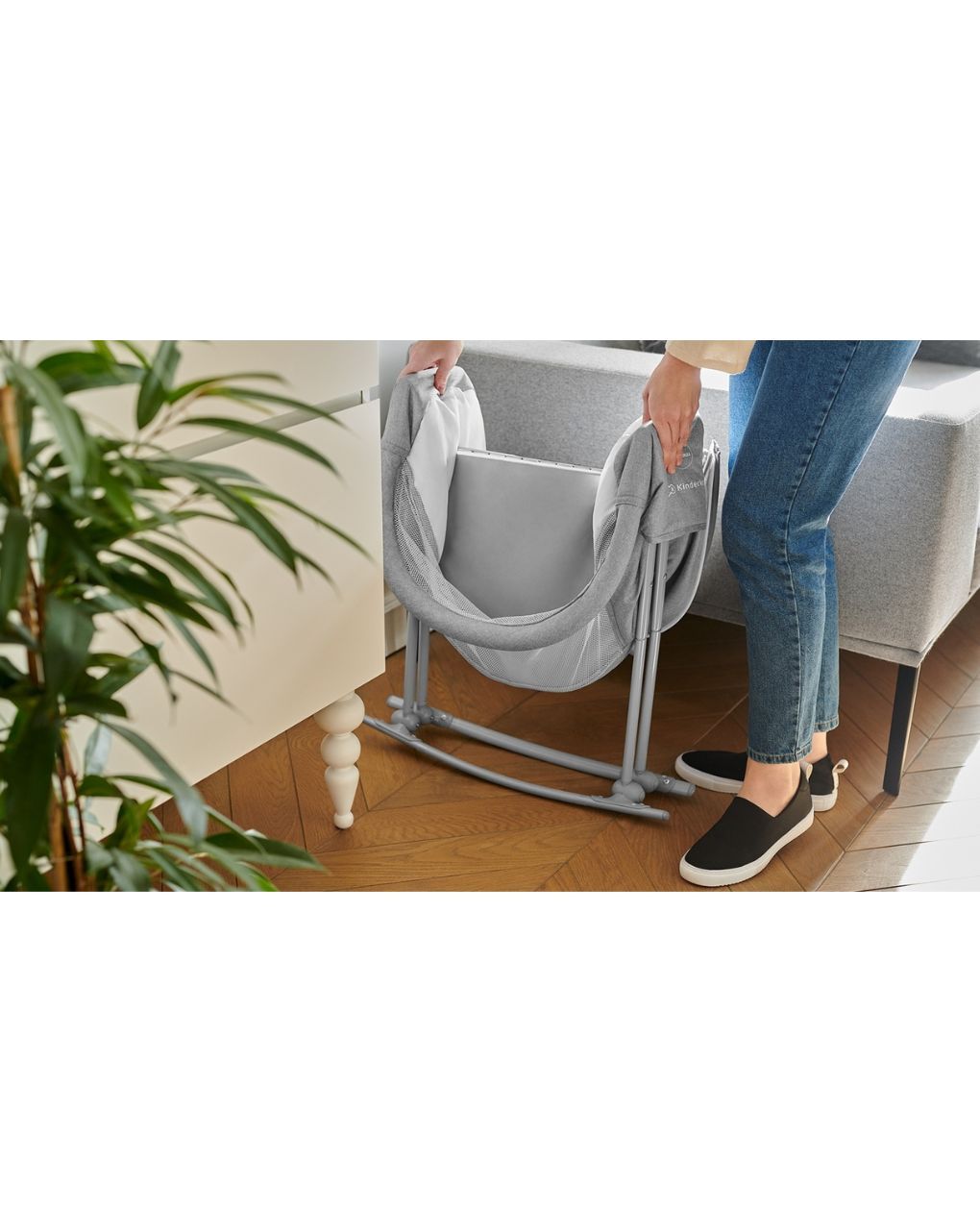 Kinderkraft βρεφικό λίκνο 3 σε 1 lovi grey - Kinderkraft