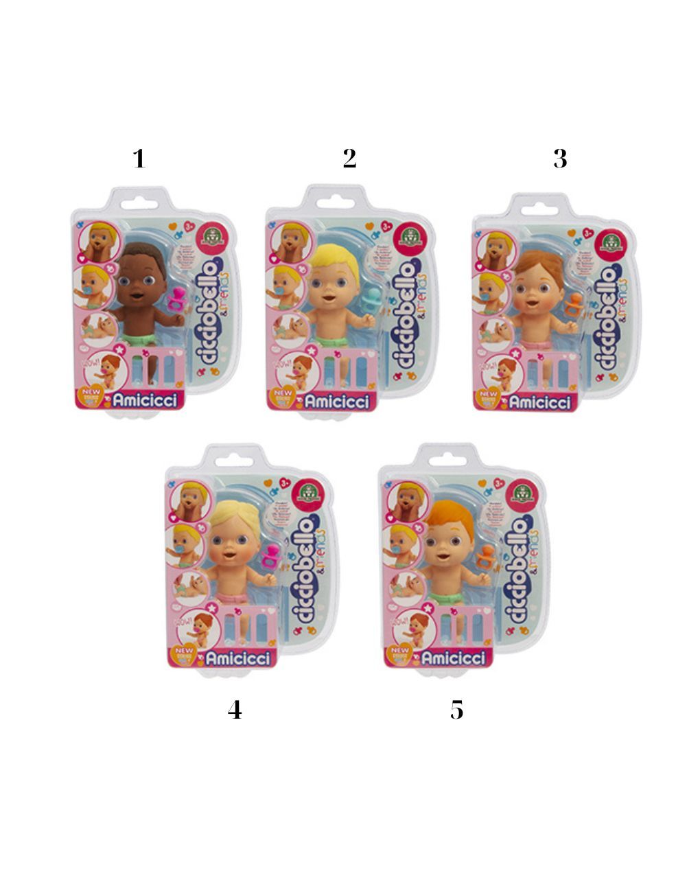 Cicciobello amicicci φιλαράκια κούκλα 11εκ σειρά 3 (5 σχέδια) cc021000 - CICCIOBELLO
