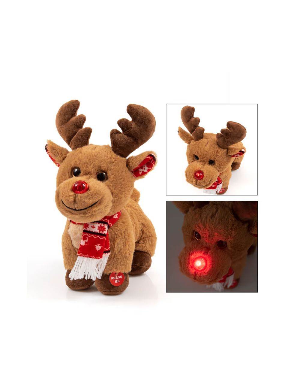 Friendlies ελαφάκι με ελληνικά κάλαντα 30εκ 8185 - FRIENDLIES