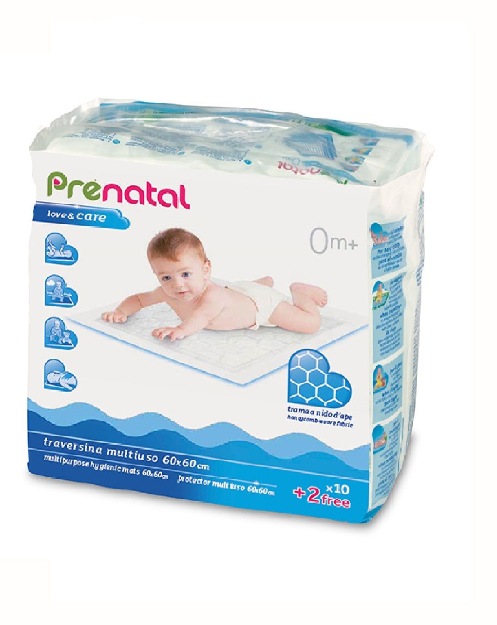 συσκευασία στρωμάτων πολλαπλών χρήσεων 60x60εκ - Prénatal