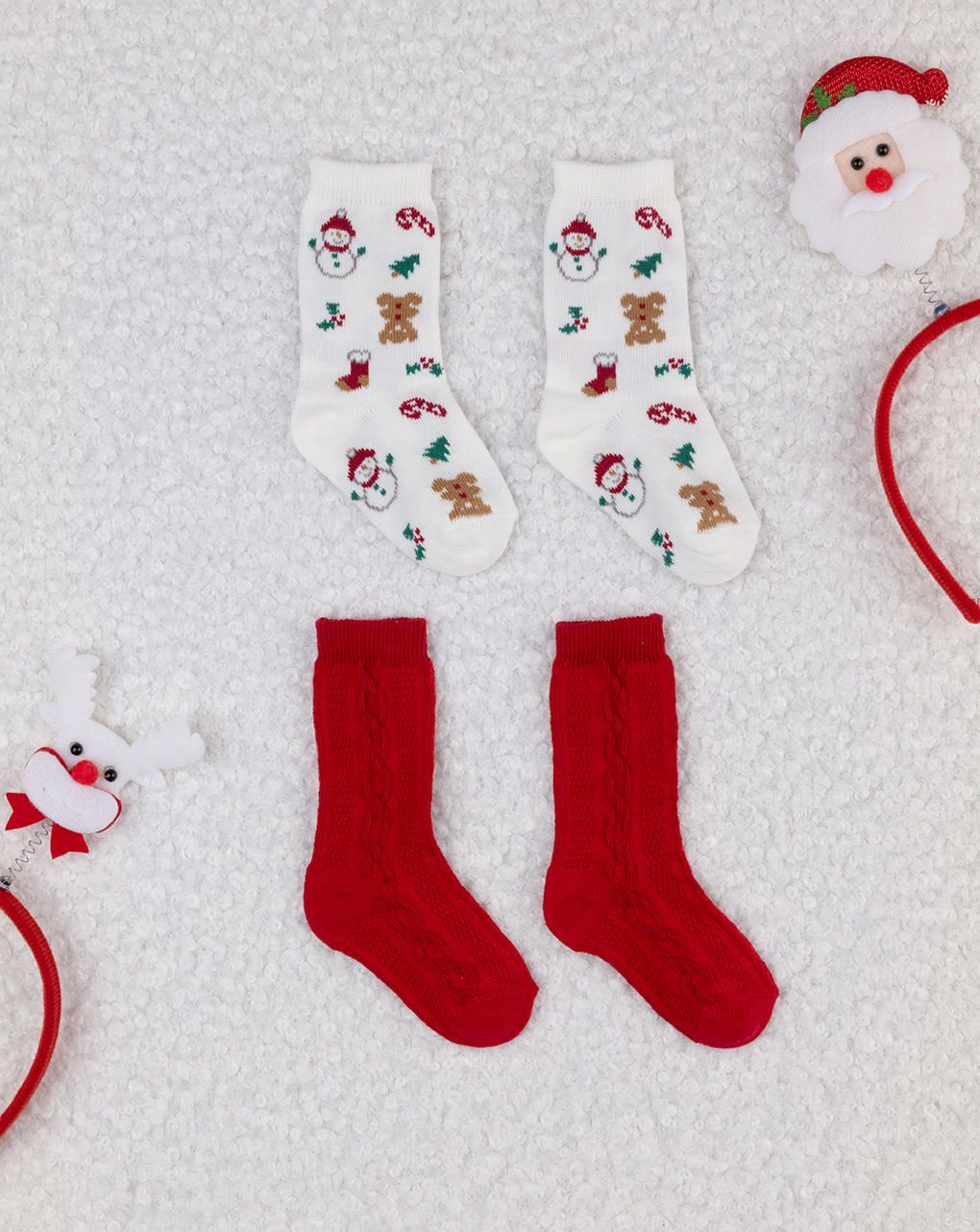 βρεφικά χριστουγεννιάτικα καλτσάκια πακέτο x2 για αγόρι - Prénatal