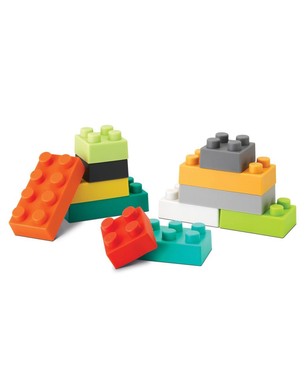 Infantino εκπαιδευτικό παιχνίδι τουβλάκια super soft 1st building blocks b-315058 - INFANTINO