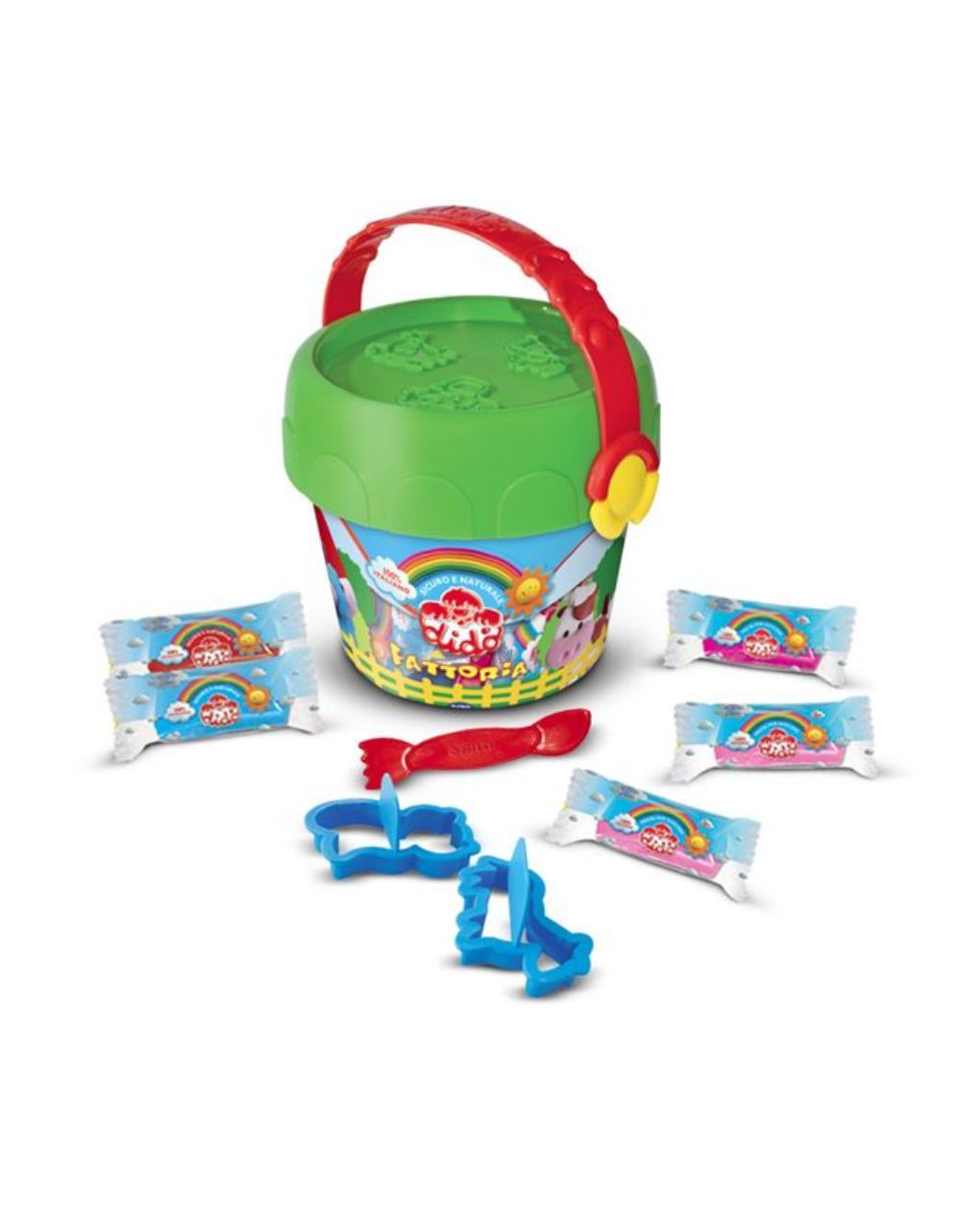 Dido frattoria κουβαδάκι με θέμα τη φάρμα (πηλός)