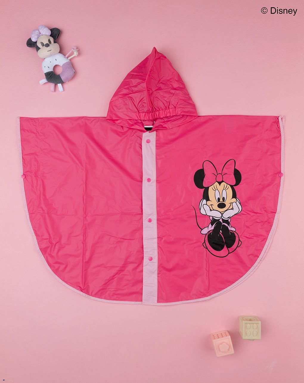 παιδικό αδιάβροχο φούξια με τη minnie για κορίτσι - Prénatal