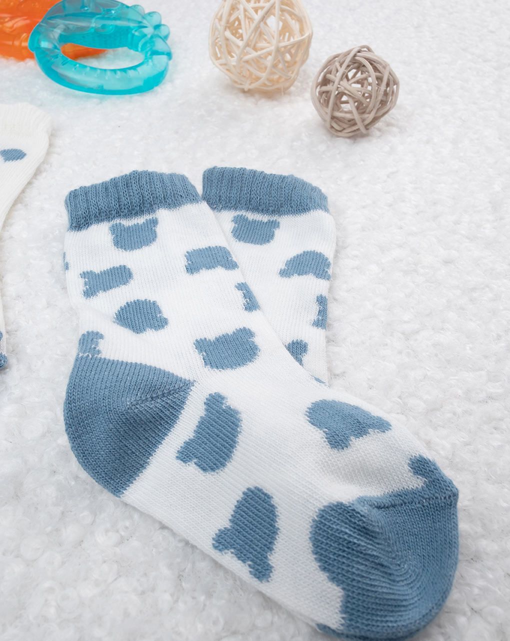βρεφικά καλτσάκια teddies πακέτο x2 για αγόρι - Prénatal