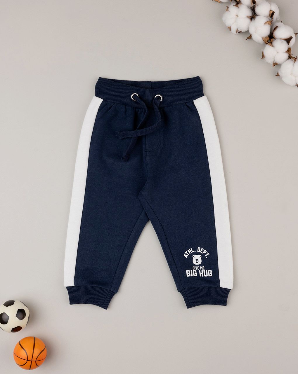 βρεφικό παντελόνι φόρμας μπλε big hug για αγόρι - Prénatal