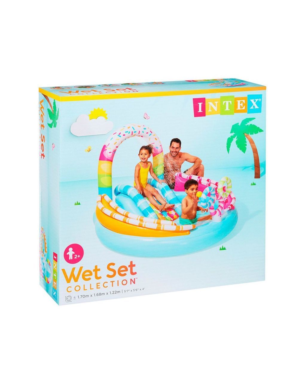 Intex πισίνα ο κόσμος της καραμέλας 170x168x122εκ 57144np - Intex