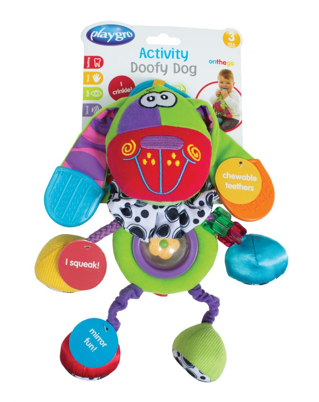 Playgro κρεμαστό παιχνίδι activity doofy dog - Playgro