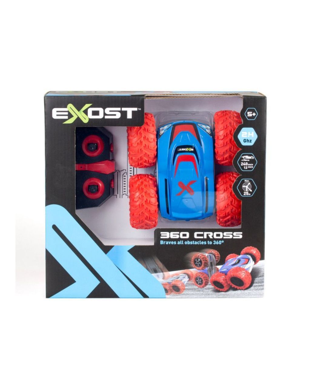Exost τηλεκατευθυνόμενο αυτοκίνητο r/c 360 1:18 cross ii red 7530-20258 - Exost